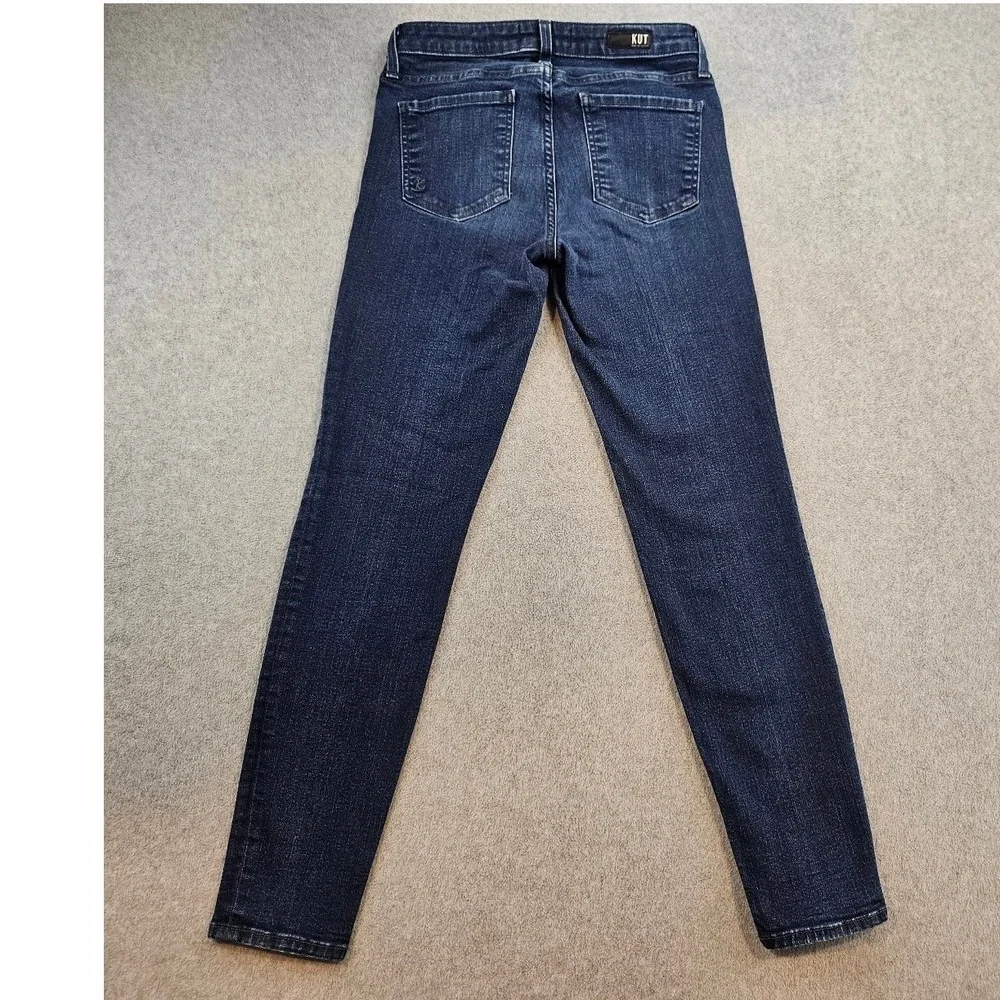 Kut from the Kloth Diana Dark Wash Skinny Jeans KP4880ML7 Blue Denim
